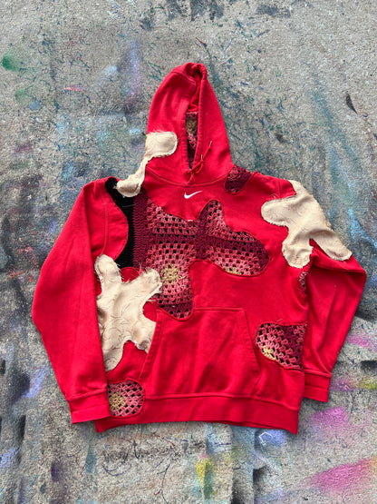 Starstruck Scab Patches Hoodie (Red/Black/Gold)- XL
