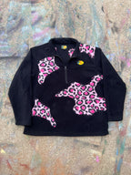 Scab Patches Quarterzip (Pink Cheetah/Black)- XXL