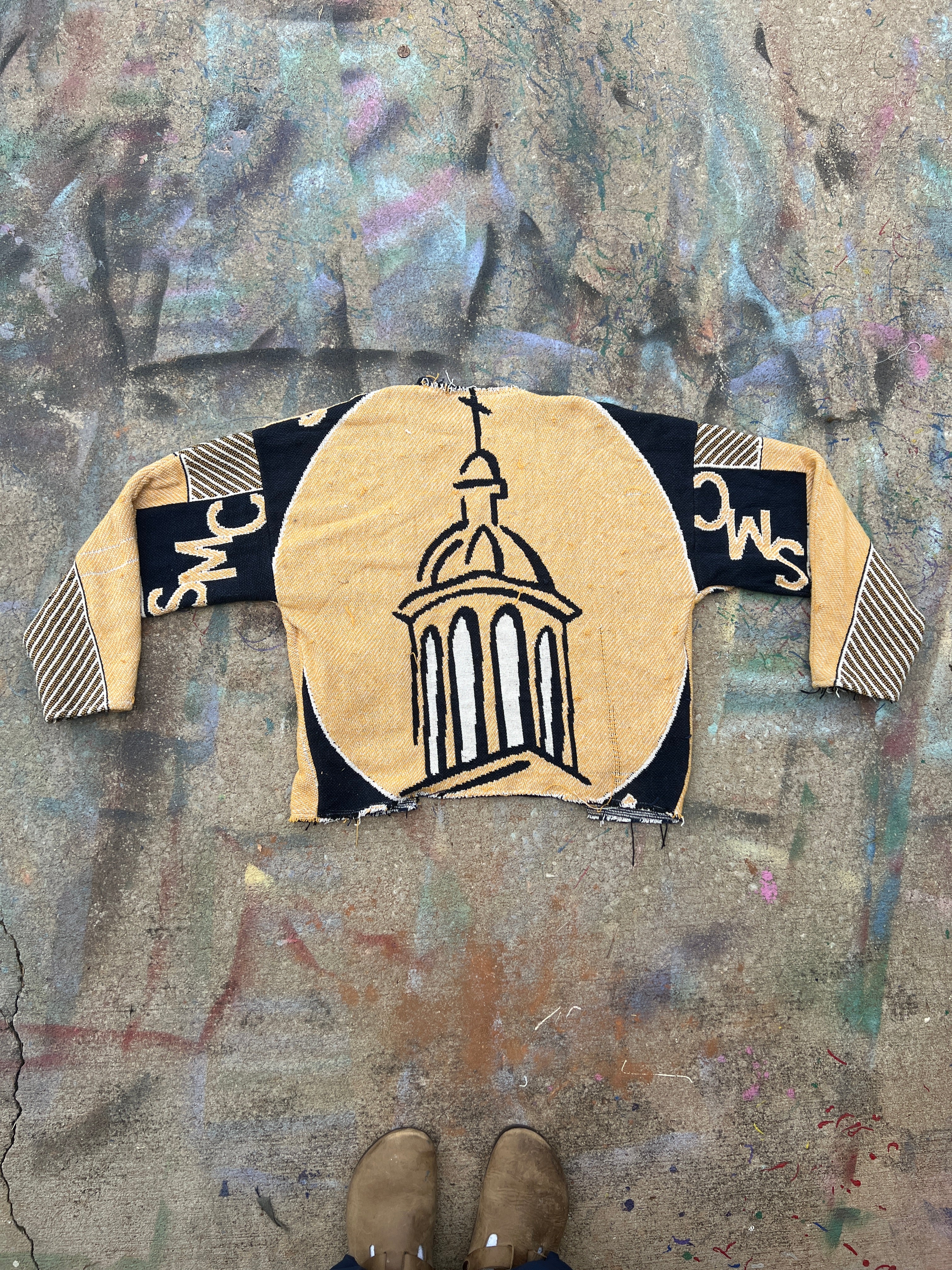 (L/S) Saint Mary's College Scratchwork Tapestry Cardigan