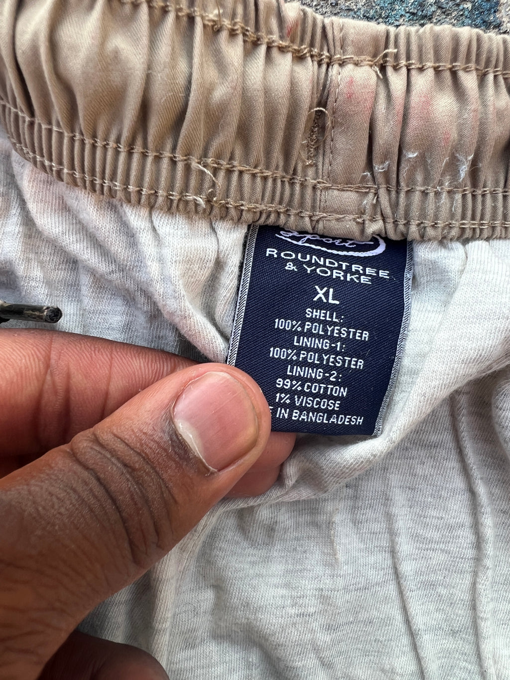 Half Starstruck Sweatpants (Tan/Multicolor)- XL