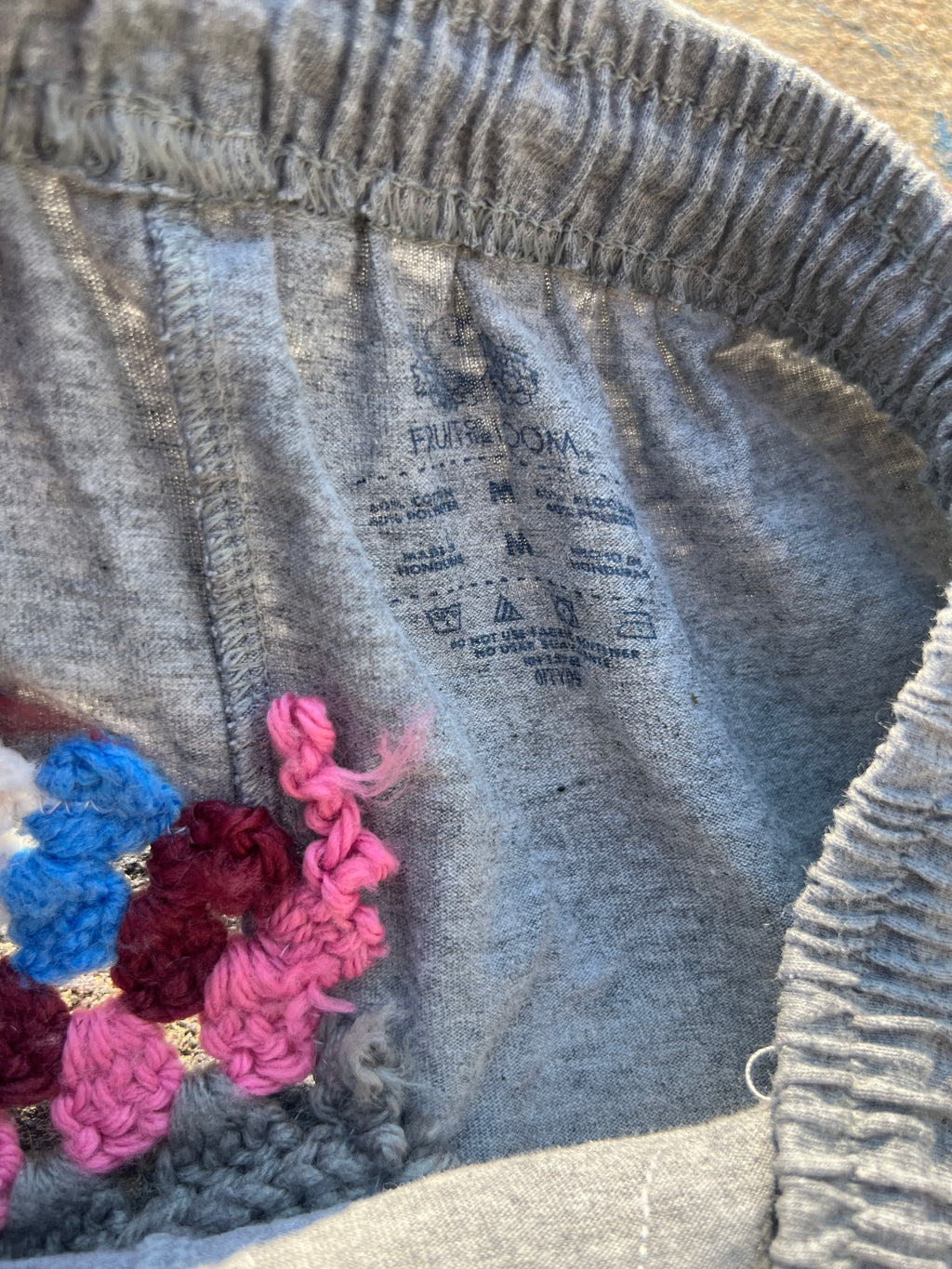 Starstruck Scab Patch Sweatshorts (Grey/Multicolor/Gold)- M