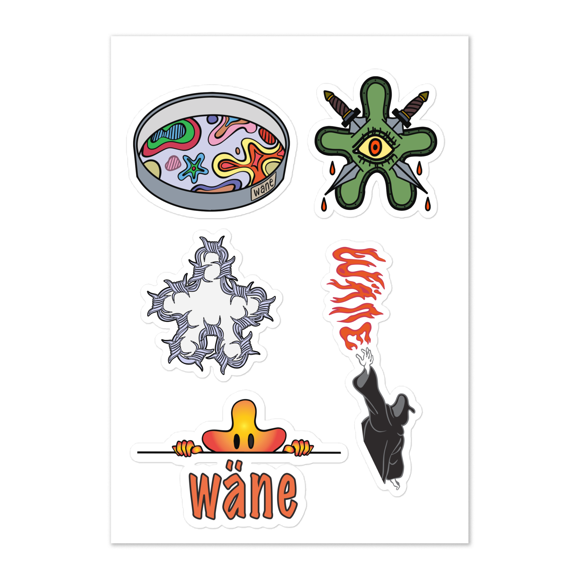 wäne sticker sheet gen.1 vol 2