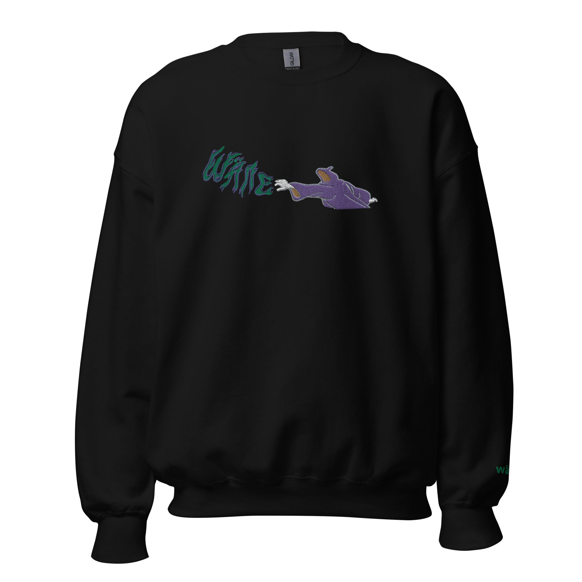 wäne "spellcaster" embroidered crewneck