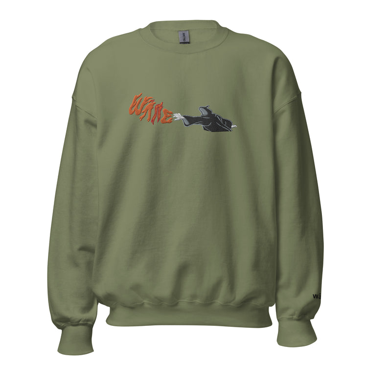 wäne "spellcaster" v2 embroidered crewneck