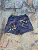 (LS) Scab Patches Shorts (Navy/Red/Green) - XL