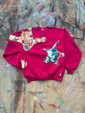 Scab Patches Crewneck (Multicolor/Fuschia)- L