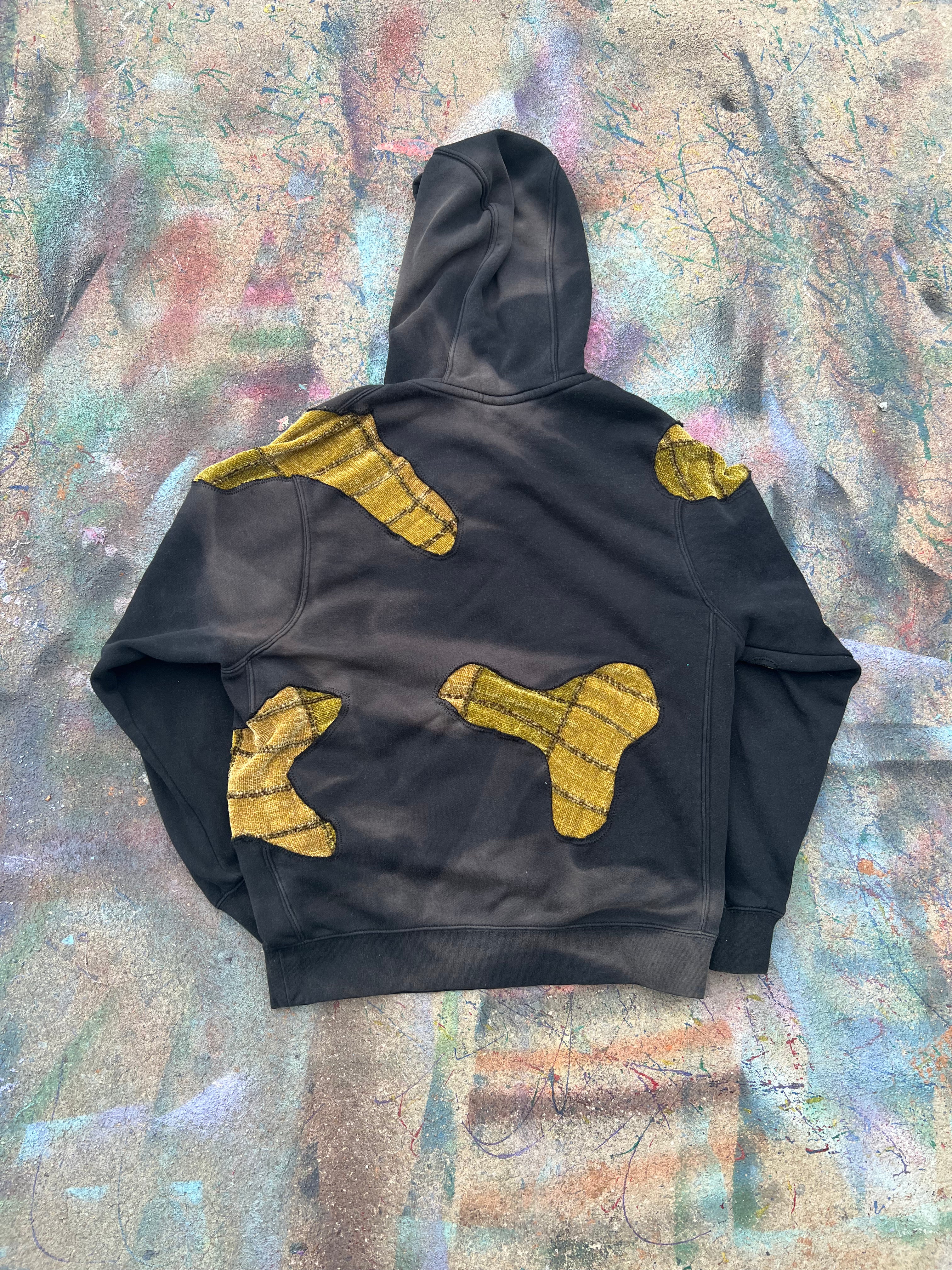 (LS) Scab Patch Hoodie (Olive Mix/Black)- S