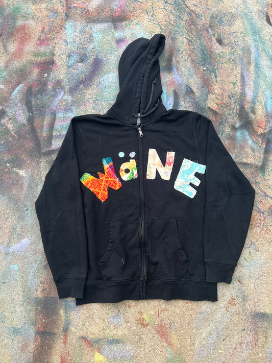 Wäne Wear Zip Up Hoodie (Multicolor/Black)- XL