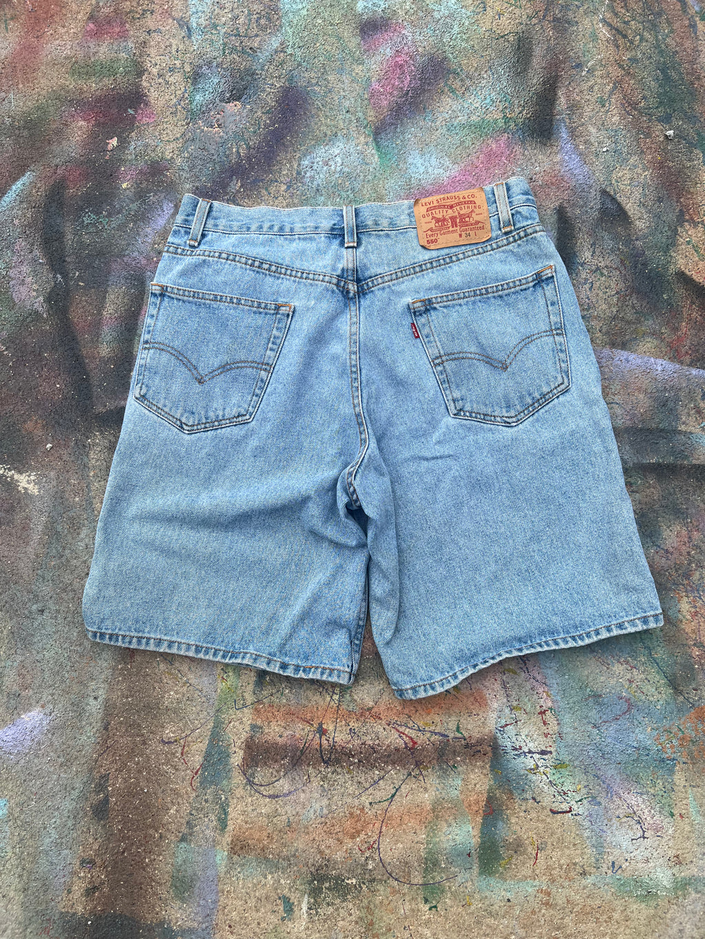 (LS) Wäne Wear Jean Shorts (Multicolor/Light Blue)- 33