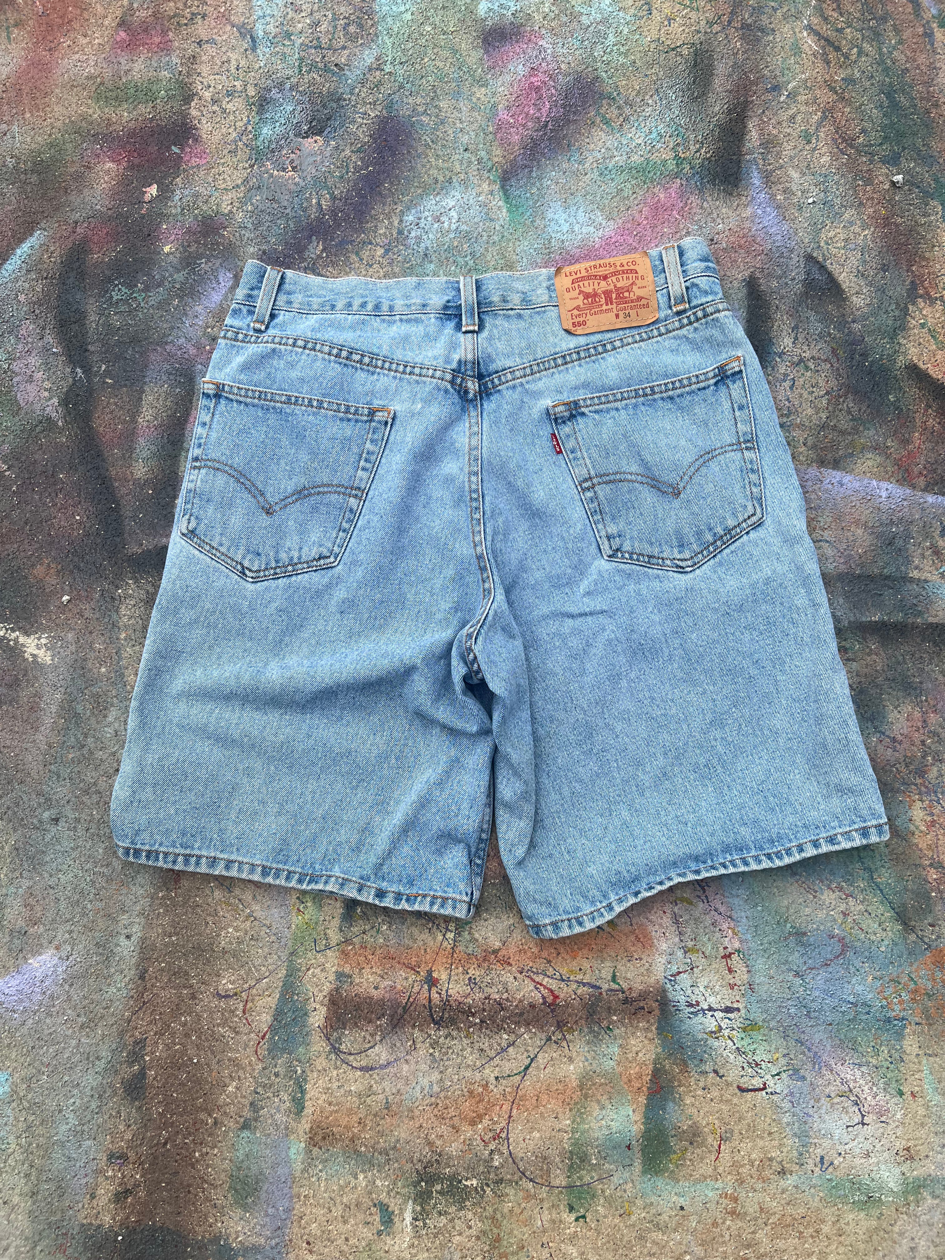 (LS) Wäne Wear Jean Shorts (Multicolor/Light Blue)- 33
