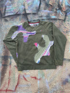 Scab Patches Crewneck (Multicolor/Olive)- S