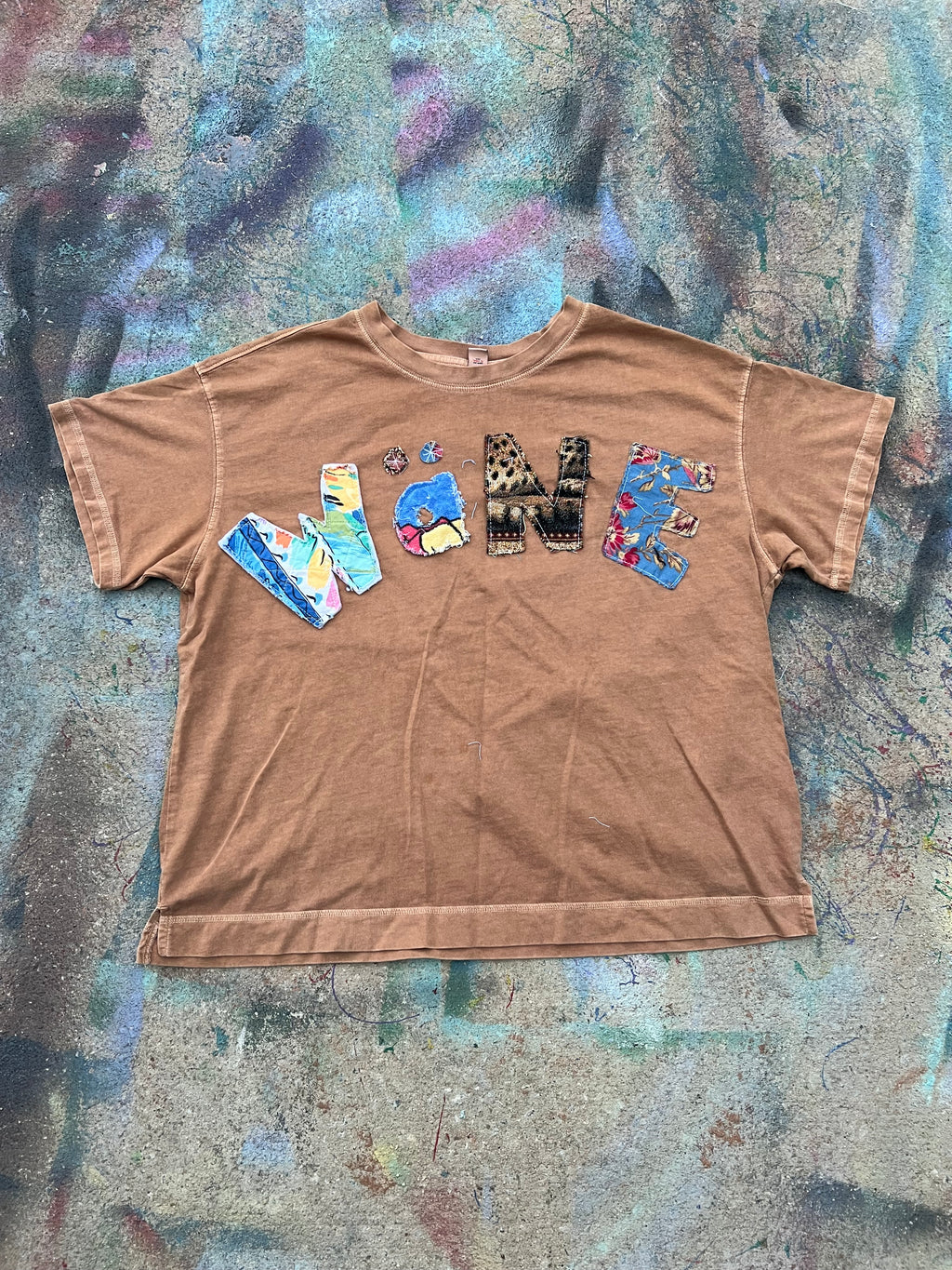 Wäne Wear T-Shirt (Multicolor/Tan)- XL