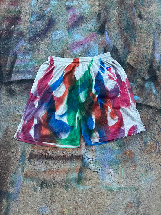 Flame Reprint Shorts (Multicolor/Grey) - L