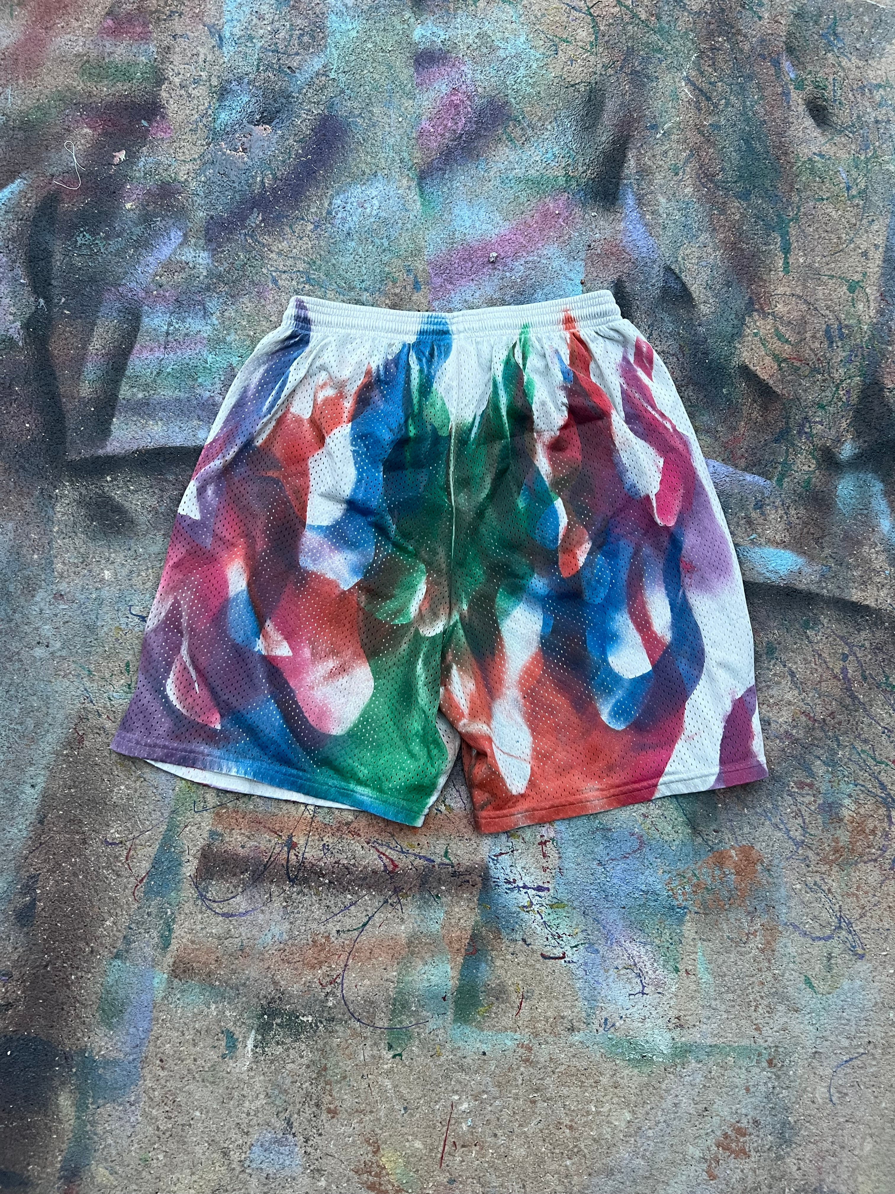 Flame Reprint Shorts (Multicolor/Grey) - L