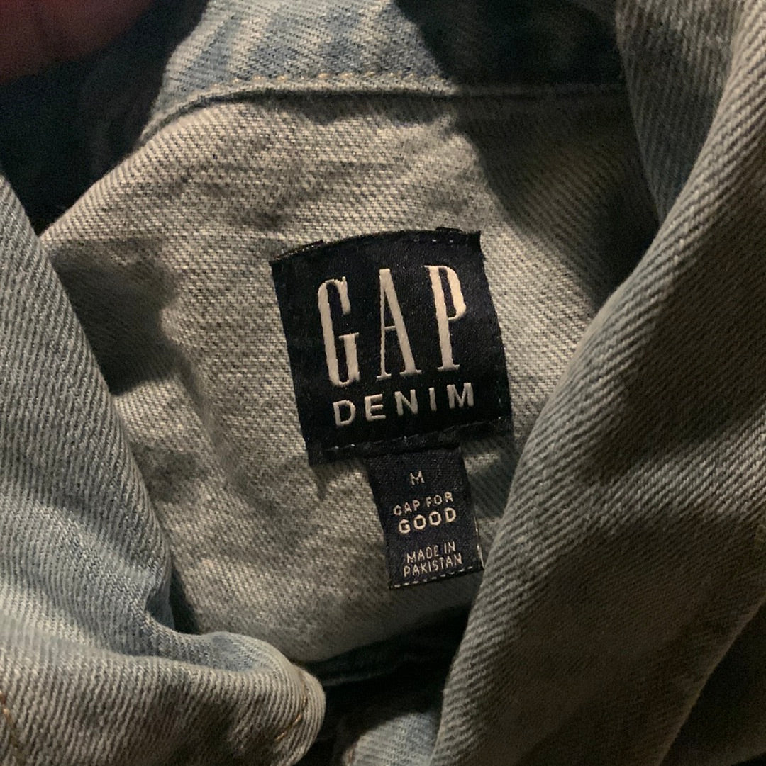 (LS) Scab Patches Denim Jacket (Multicolor/Light Wash)- M