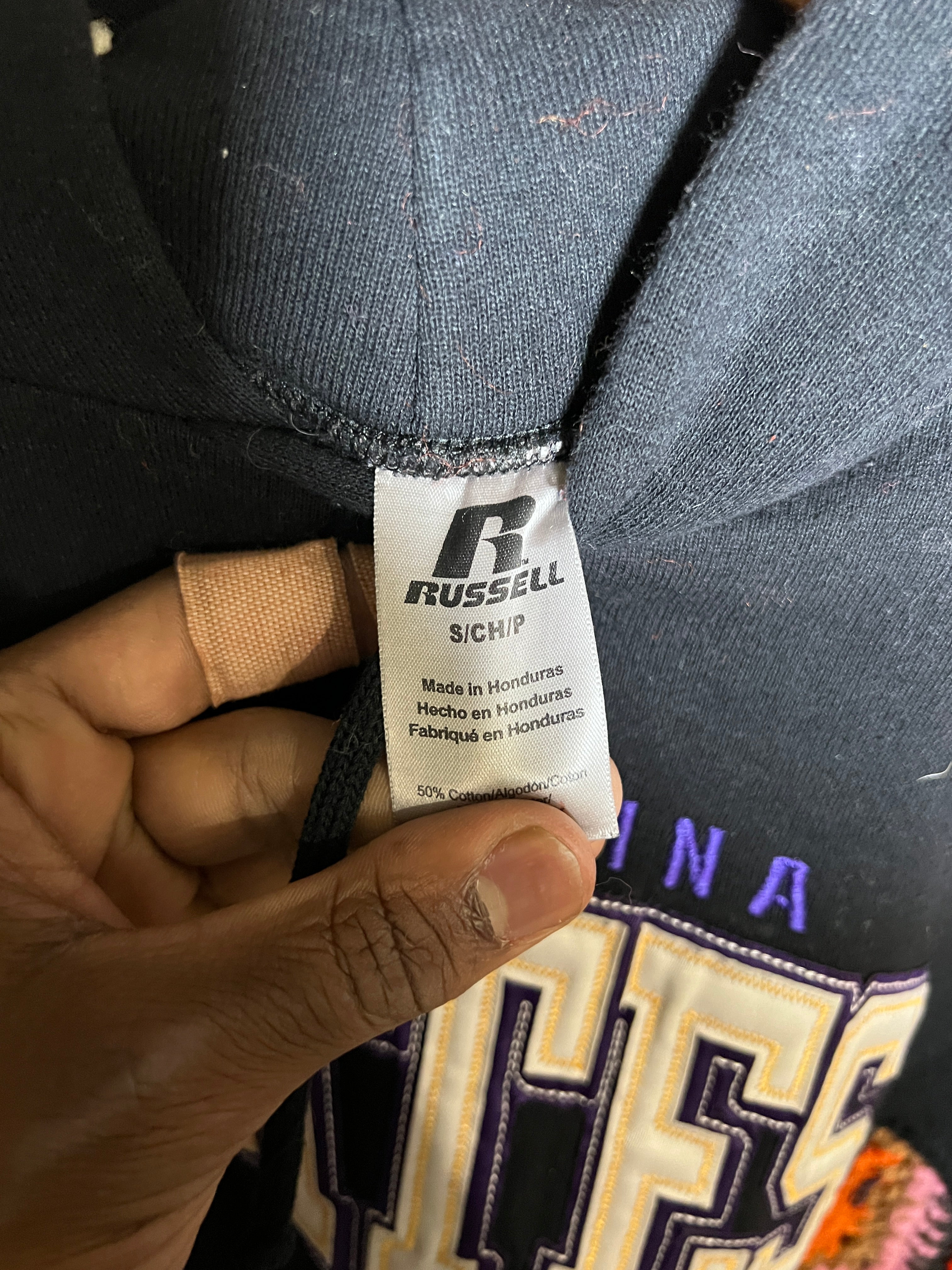 (LS) Scab Patches Hoodie (Multicolor/East Carolina)- S