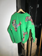 Scab Patches Quarterzip (Multicolor/Green) (XL)