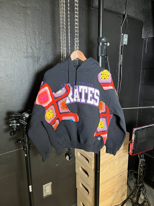 (LS) Scab Patches Hoodie (Multicolor/East Carolina)- S