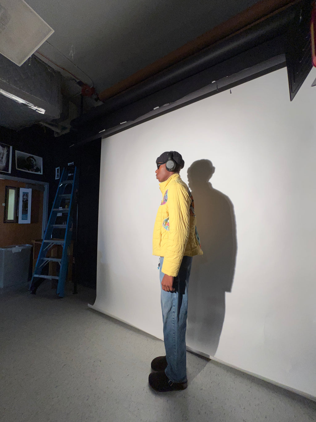 (L/S) Yellow Aquarium Dive See-Through Puffer (L-XL)