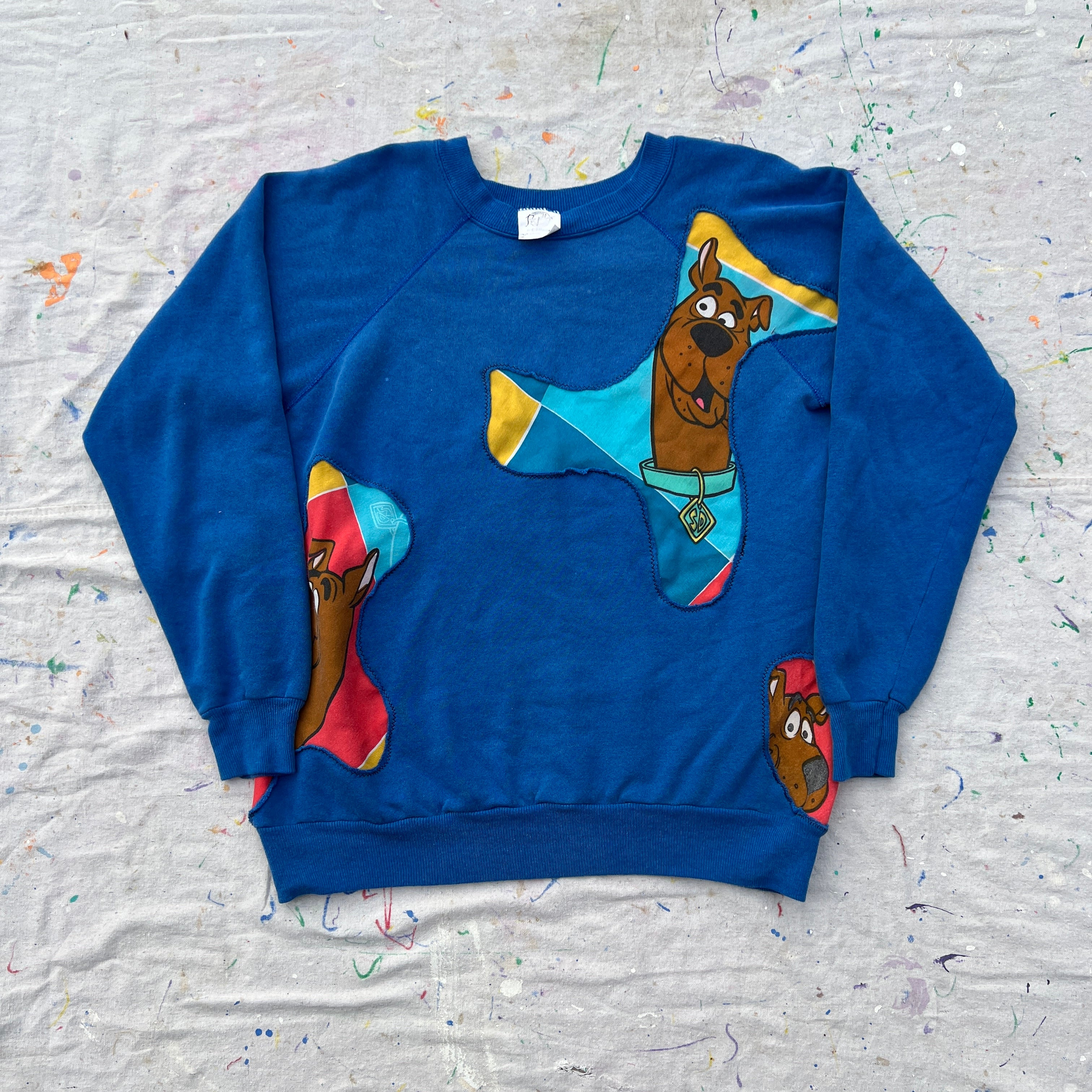 Scab Patches Crewneck (Scooby-Doo/Blue)- M