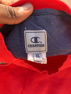 (LS) Scab Patches Crewneck (Tan/Red)- XL