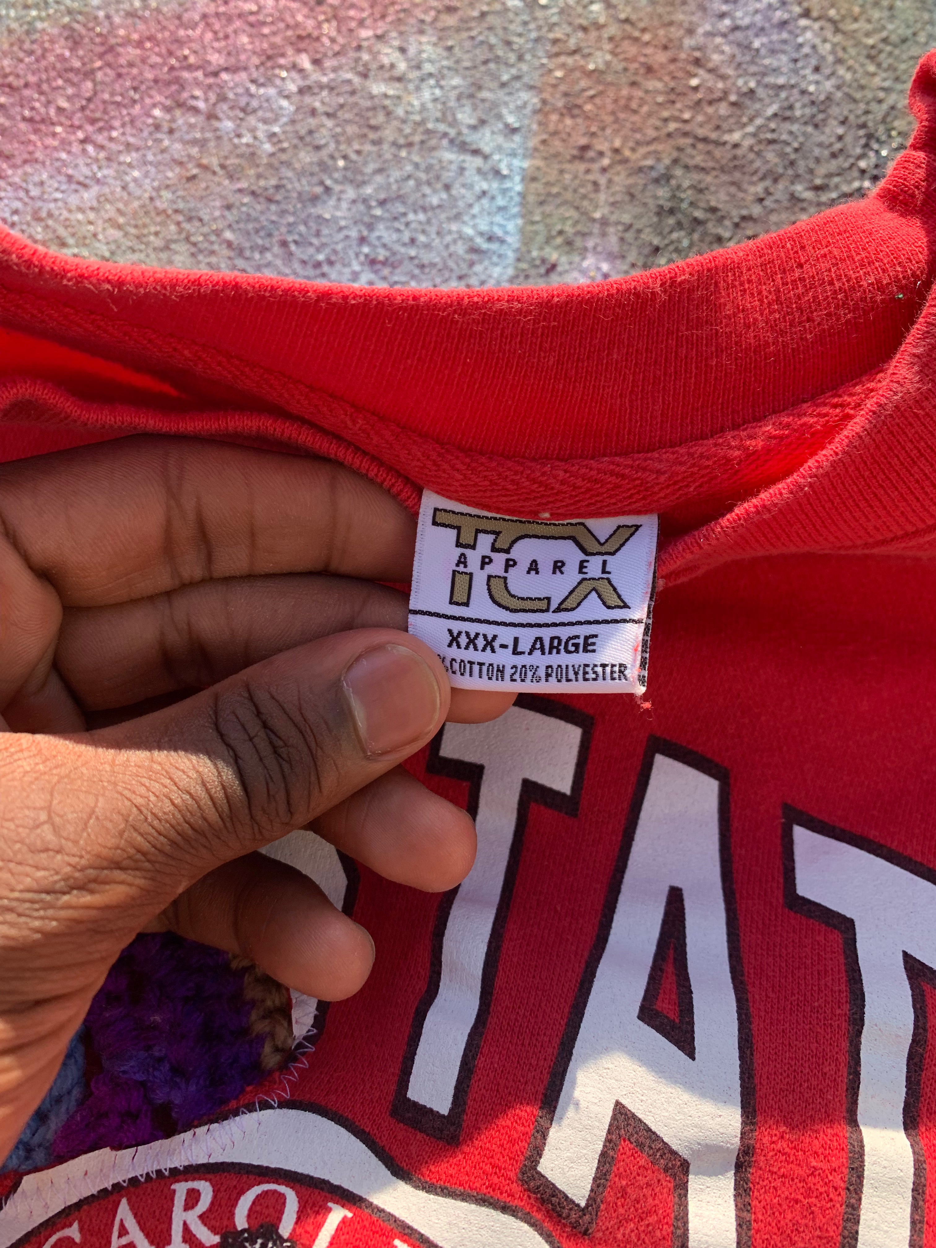 Scab Patches Crewneck (Multicolor/Red)- XXXL