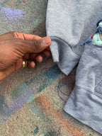 (LS) Scab Patches Zip Up Hoodie (Multicolor/Grey)- XL