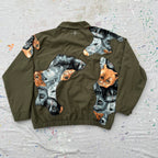 Scab Patches Zip Up Jacket (Kitty Cat/Olive)- L