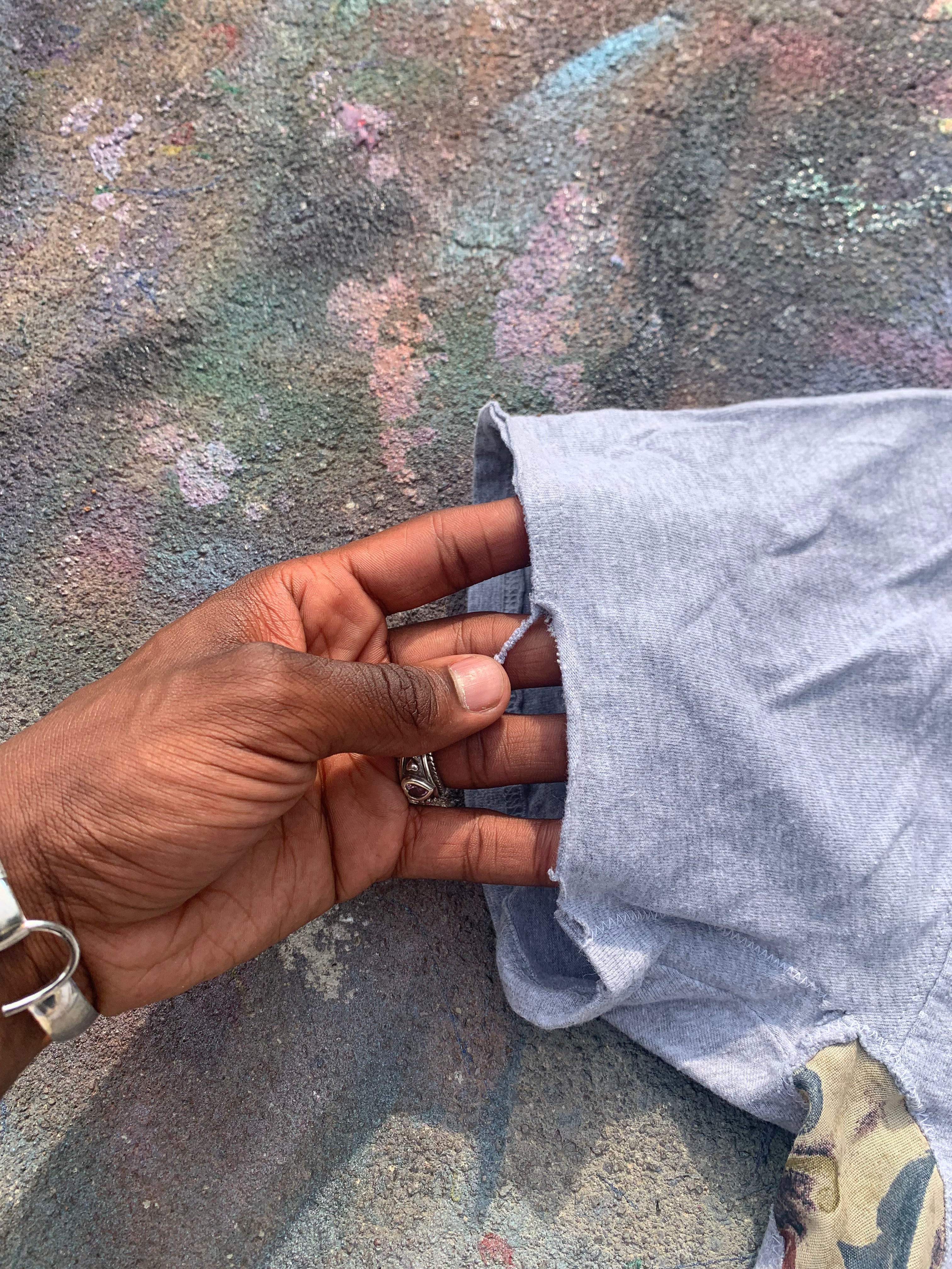 Scab Patches T-Shirt (Tan/Grey)- L