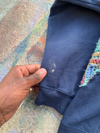 Scab Patches Hoodie (Multicolor/Navy)- XL