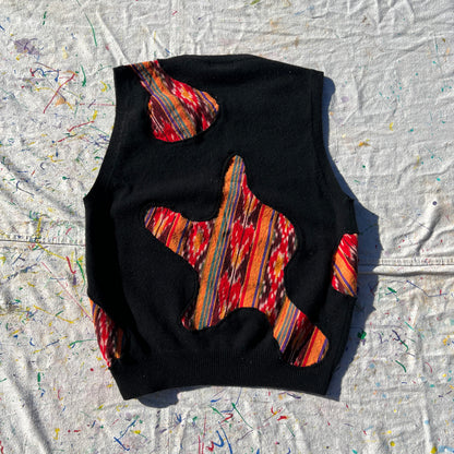 Scab Patches Sweatervest (Multicolor/Black)- M