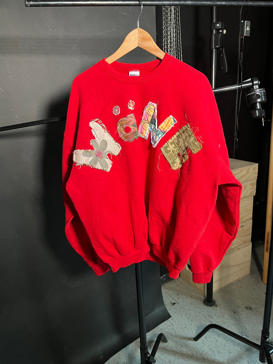 Wäne Wear Crewneck (Multicolor/Red)- XL