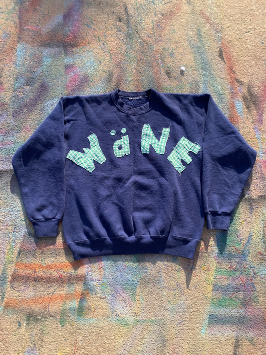 Wäne Wear Crewneck (Green/White/Navy)- L