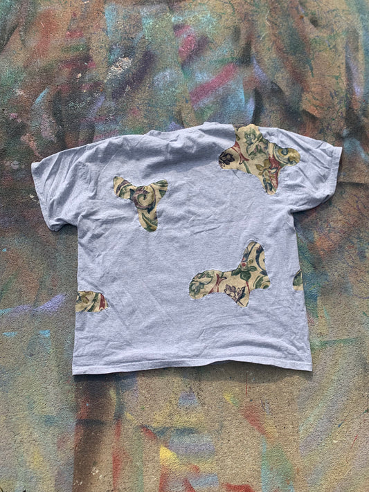 Scab Patches T-Shirt (Tan/Grey)- L