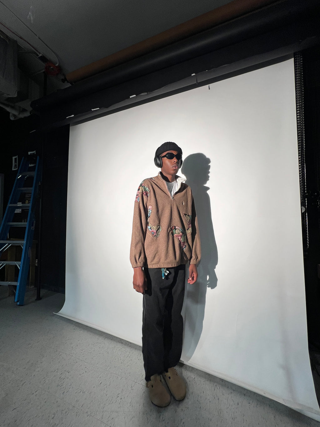 (LS) Scab Patches Quarterzip (Multicolor/Brown) (L)