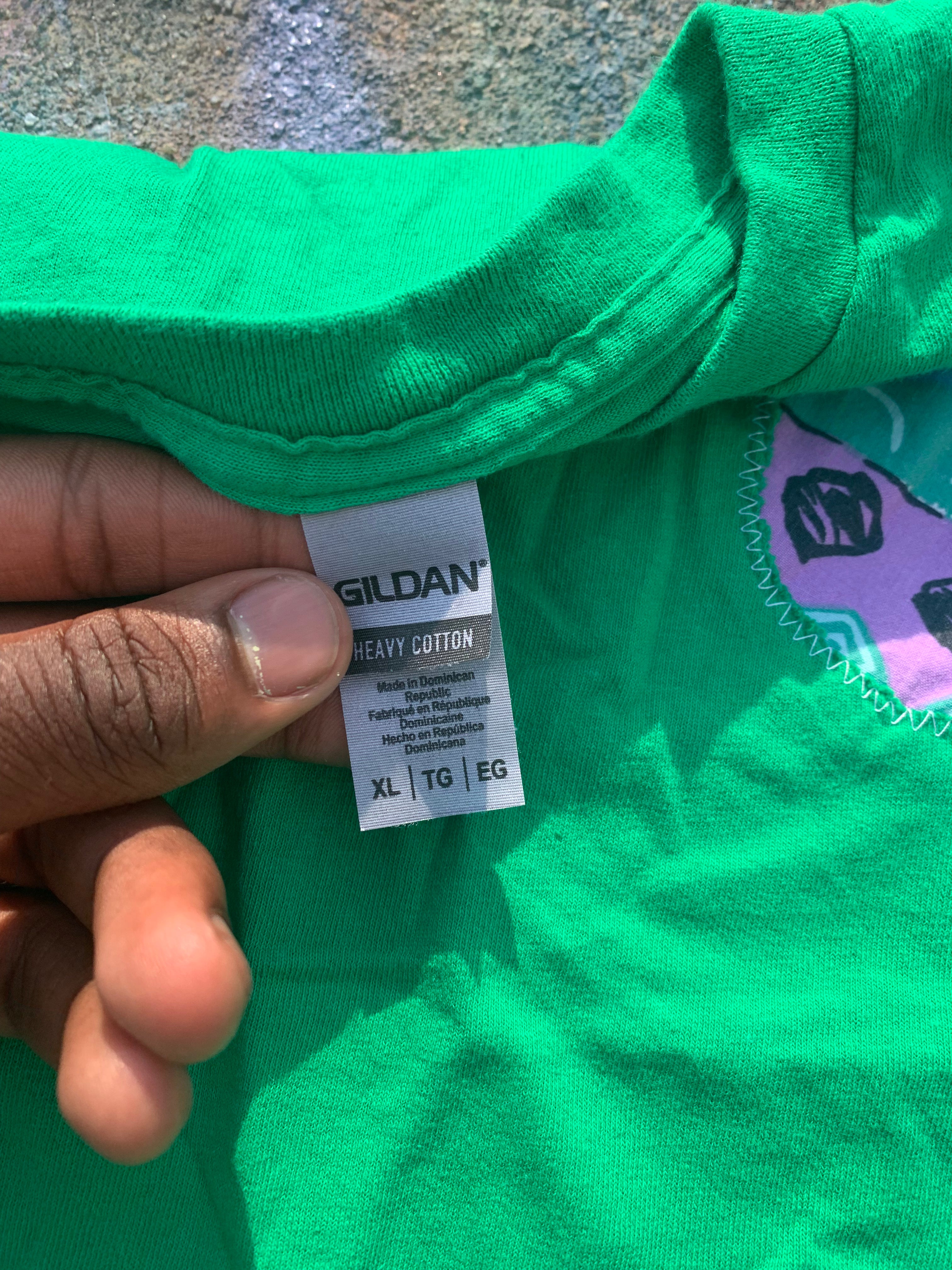 (LS) Scab Patches T-Shirt (Multicolor/Green)-XL