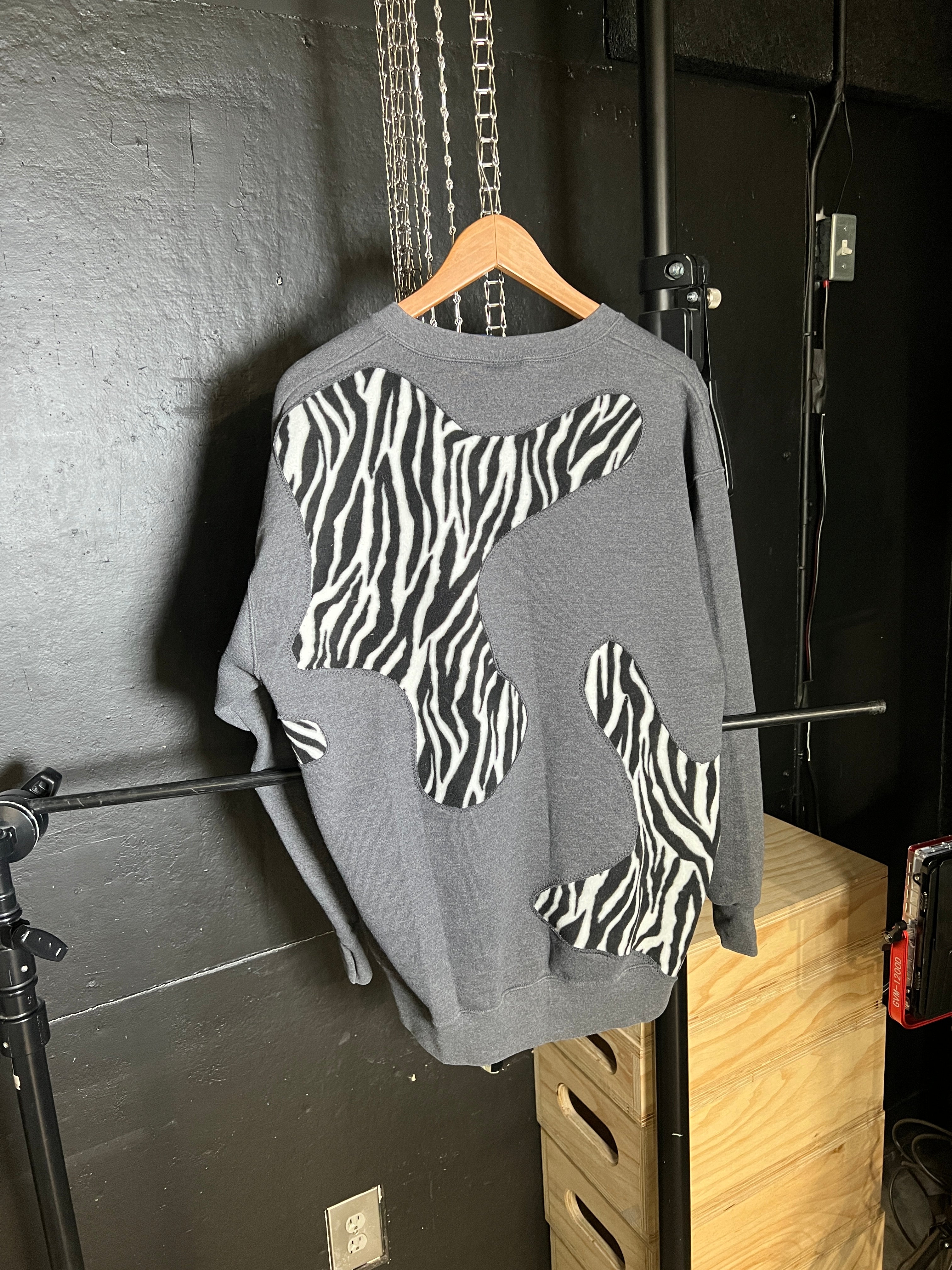 Scab Patches Crewneck (Zebra/Winston Salem)- L