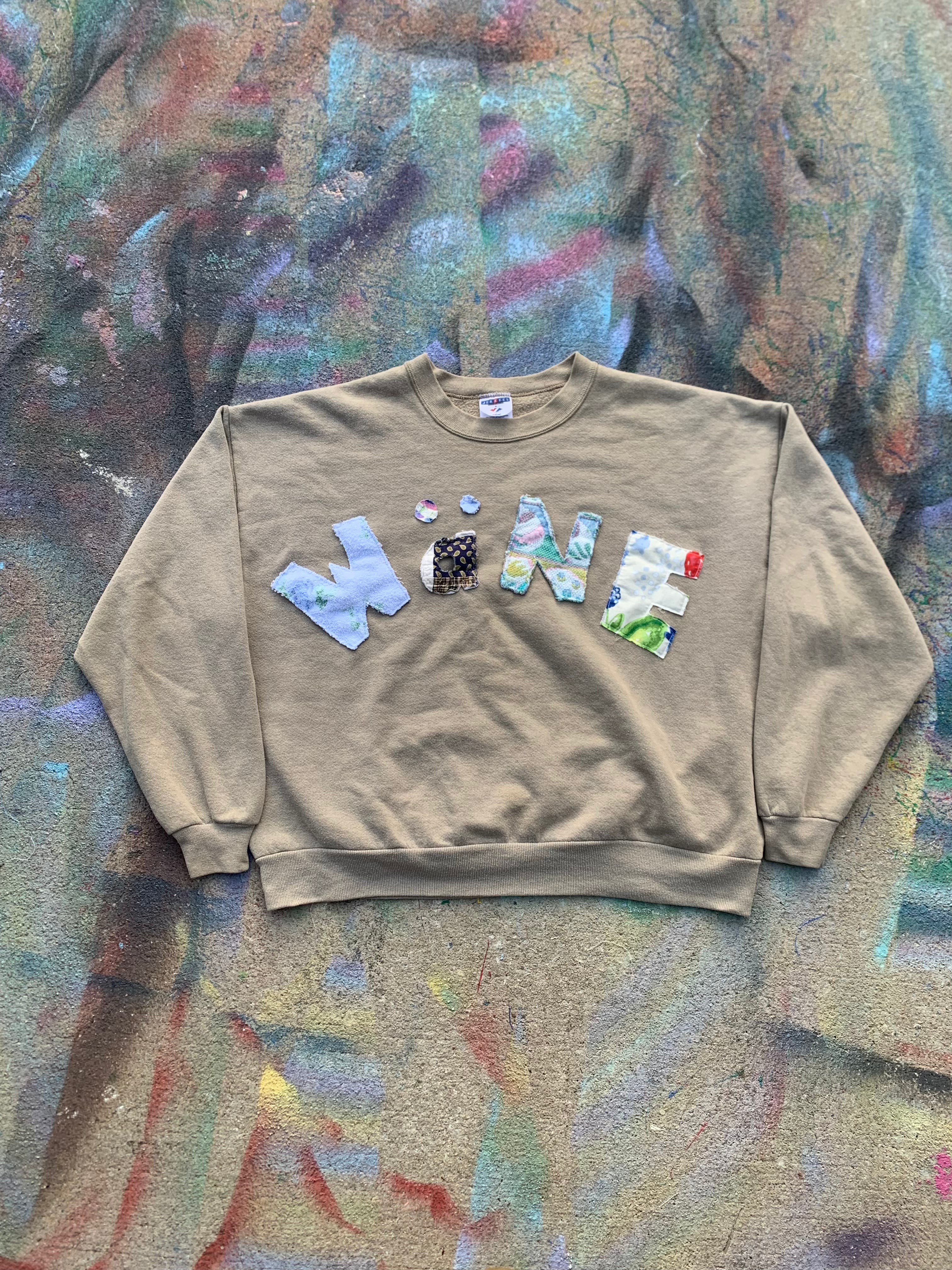 Wäne Wear Crewneck (Multicolor/Tan)- XXL