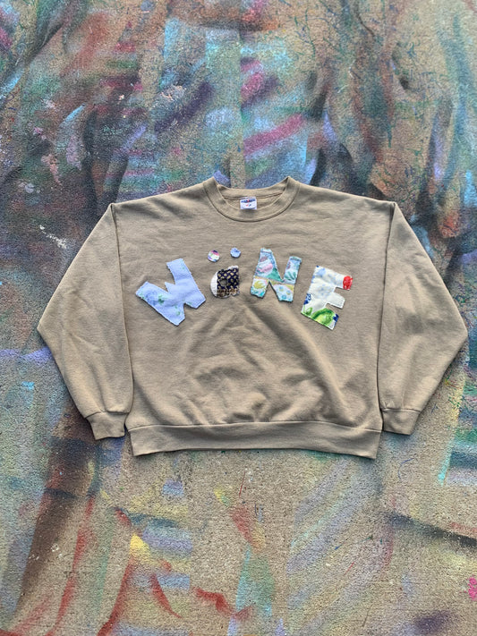 Wäne Wear Crewneck (Multicolor/Tan)- XXL