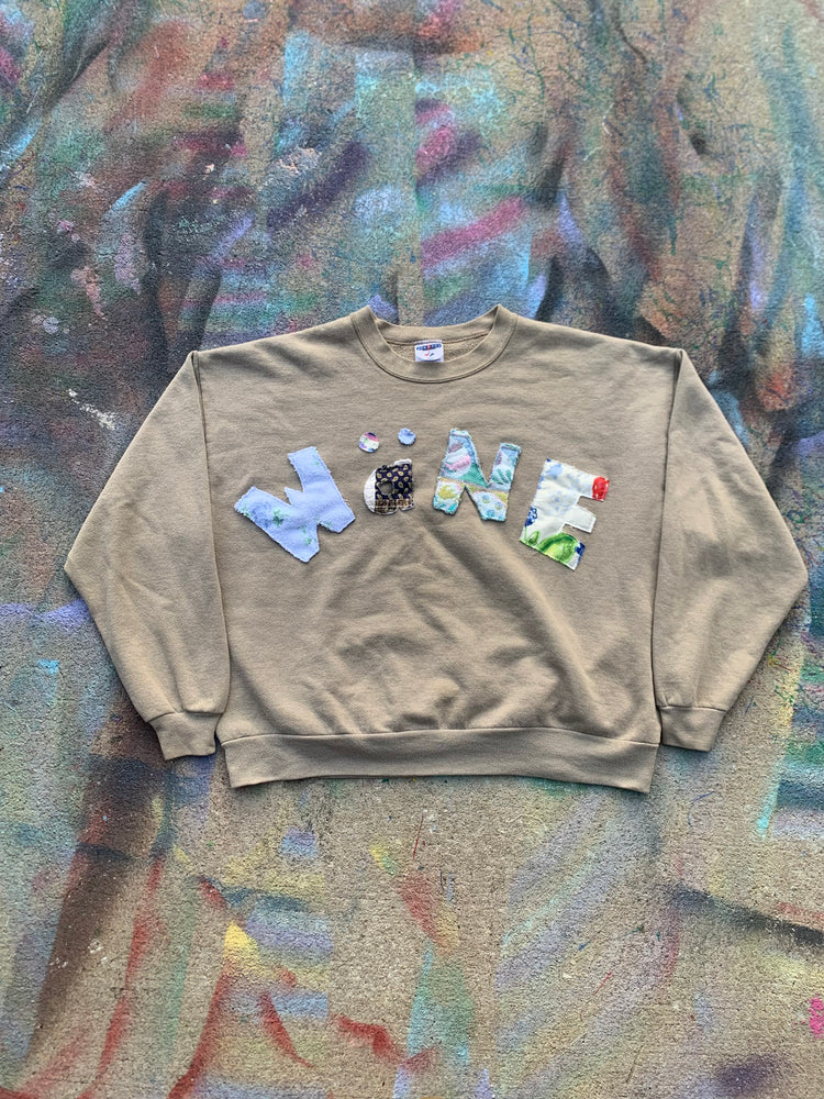 Wäne Wear Crewneck (Multicolor/Tan)- XXL