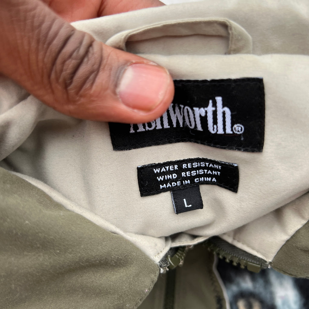 Scab Patches Zip Up Jacket (Kitty Cat/Olive)- L