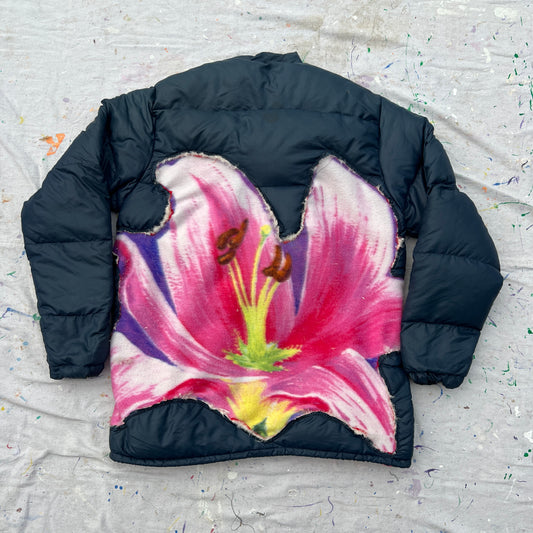 (L/S) Rosella’s Dream Lily See-Through Puffer Jacket (L)