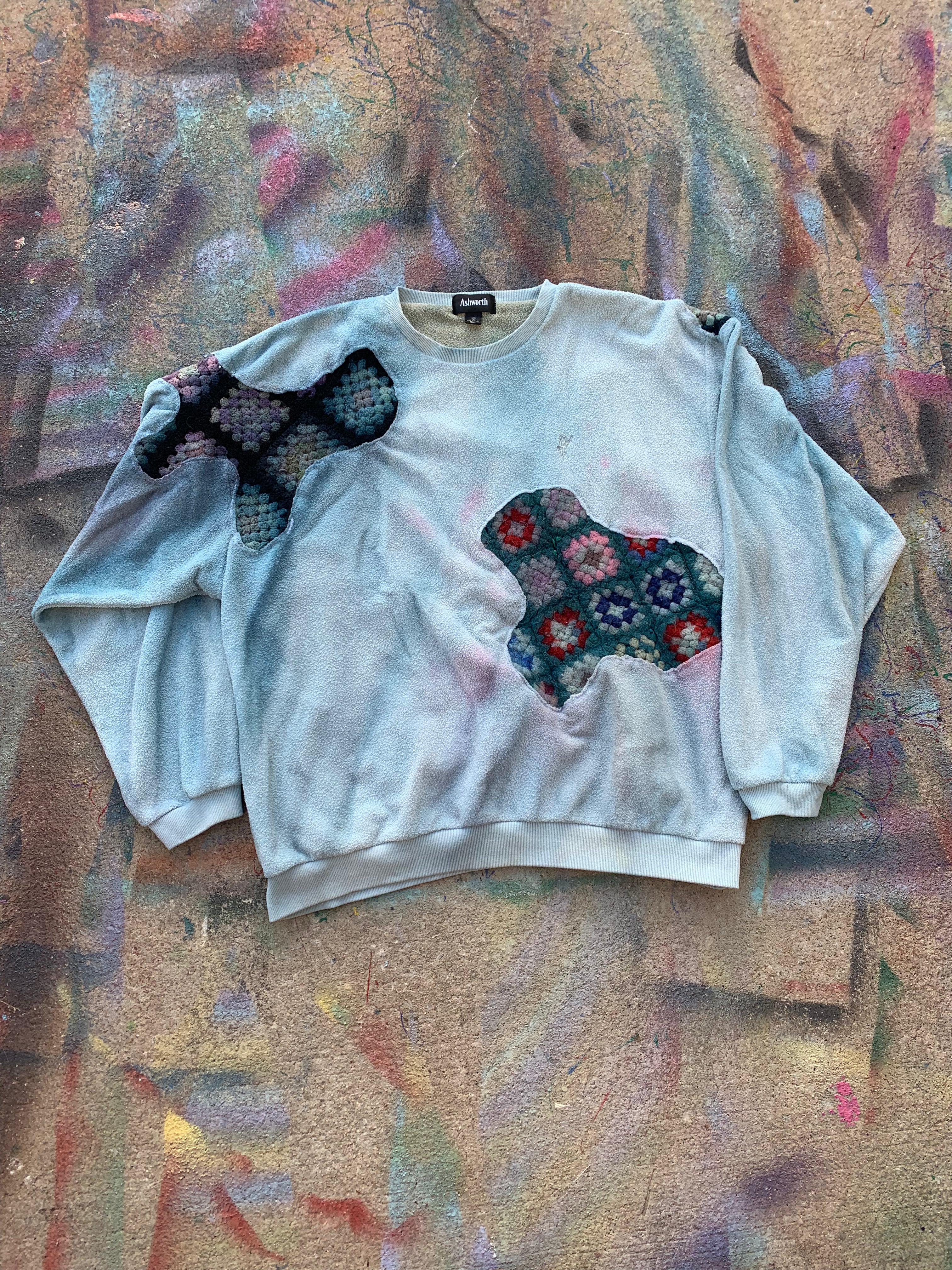 Scab Patches Crewneck (Multicolor/Multicolor)- XXL