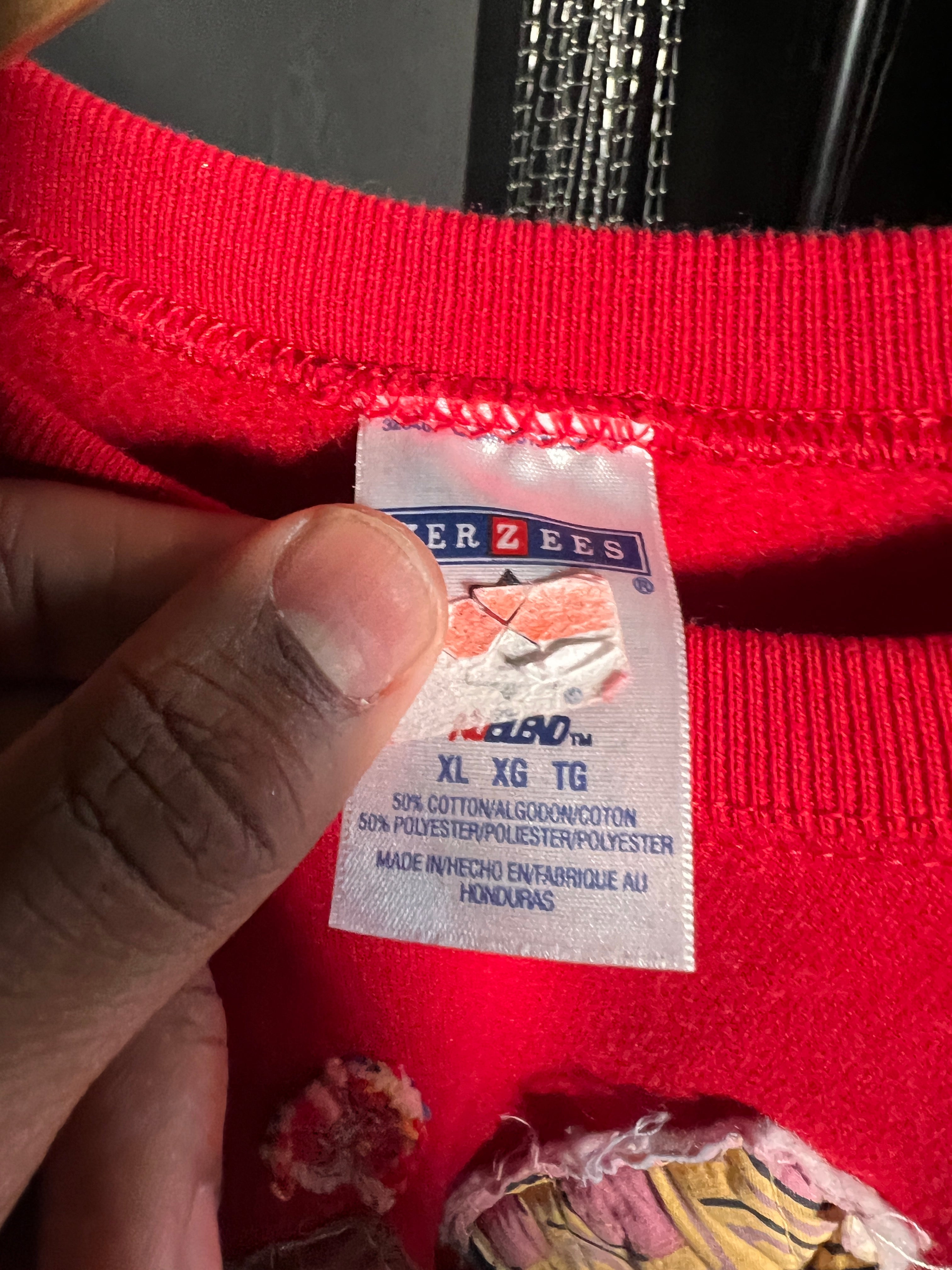 Wäne Wear Crewneck (Multicolor/Red)- XL