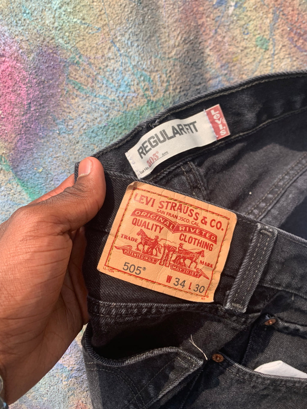 Wäne Wear Jeans (Multicolor/Black)- 34/30