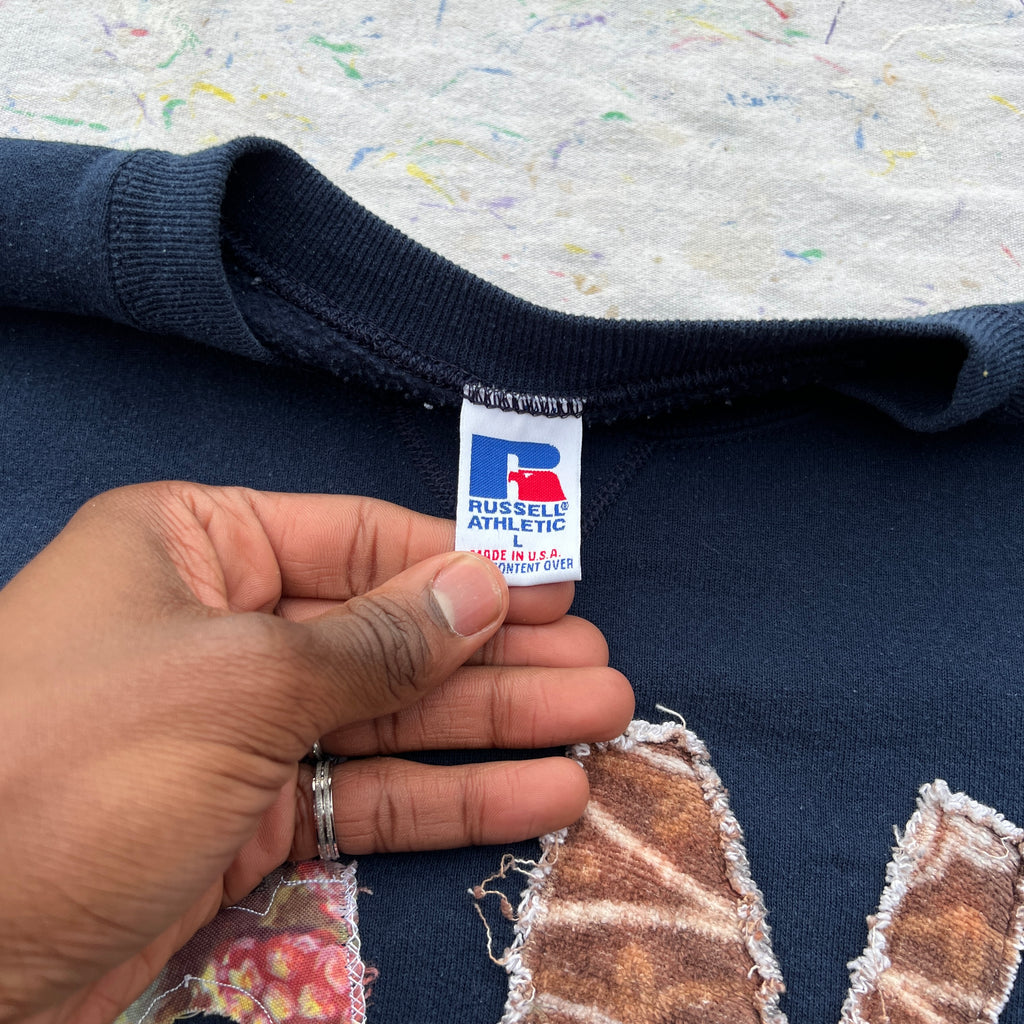 Wäne Wear Crewneck (Multicolor/Navy)- L