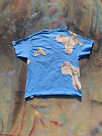 (LS) Scab Patches T-Shirt (Tan/Baby Blue)- XL