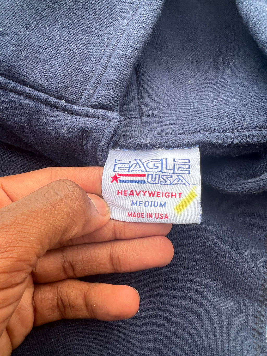 Scab Patches Hoodie (Multicolor/Navy)- M