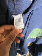 Animal Stamps See-Through Hoodie (L)