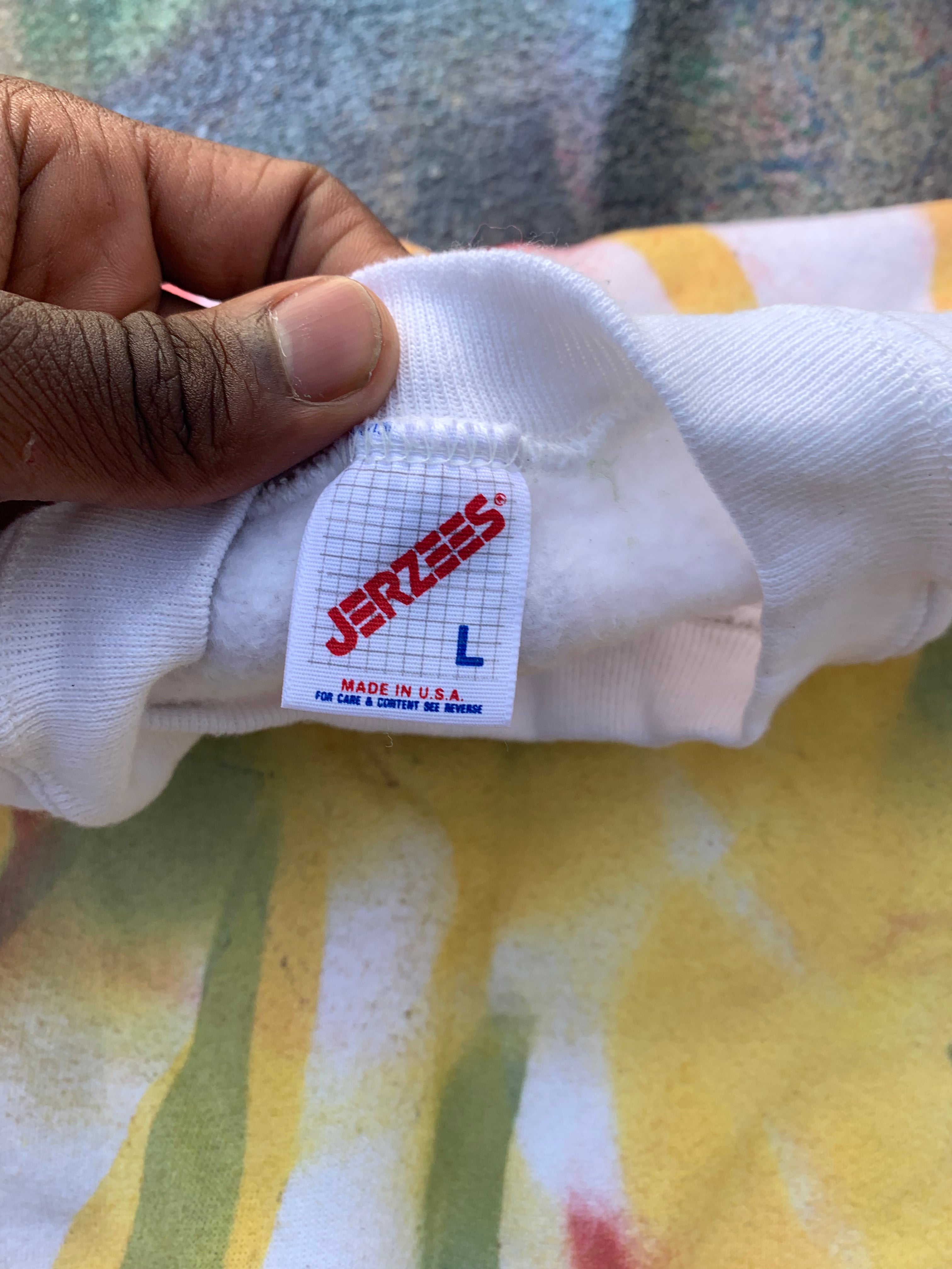 (LS) Flame Reprint Crewneck (Red/Green/Yellow/White)- L